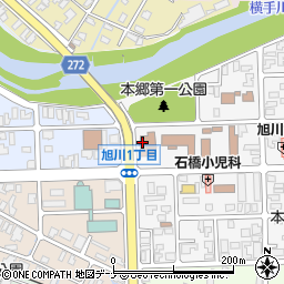秋田県平鹿地域振興局　南児童相談所周辺の地図