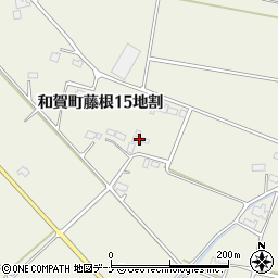 岩手県北上市和賀町藤根１５地割周辺の地図