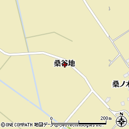 秋田県横手市平鹿町下吉田桑谷地周辺の地図