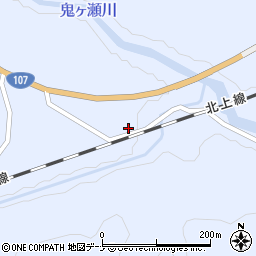 岩手県和賀郡西和賀町小繋沢５５地割88-1周辺の地図