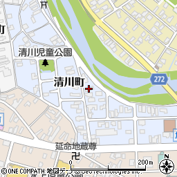 北都銀行社宅周辺の地図