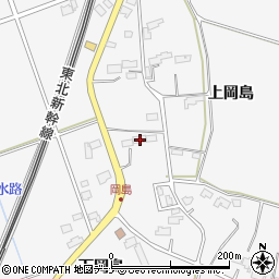 岩手県北上市二子町上岡島138-1周辺の地図