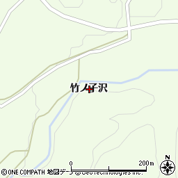 秋田県横手市雄物川町二井山竹ノ子沢周辺の地図