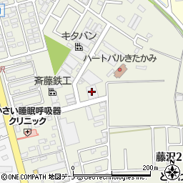 富士工機北上工場周辺の地図