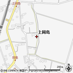 岩手県北上市二子町上岡島周辺の地図