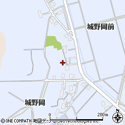 秋田県横手市赤坂城野岡167周辺の地図