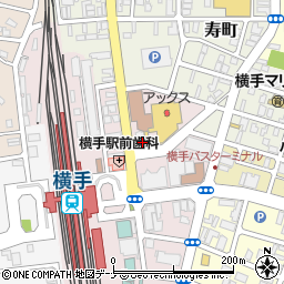 きらきら保育園横手周辺の地図