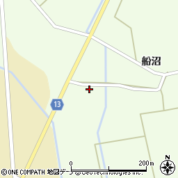 秋田県横手市雄物川町薄井上船沼周辺の地図
