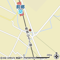 秋田県由利本荘市前郷家岸68-3周辺の地図