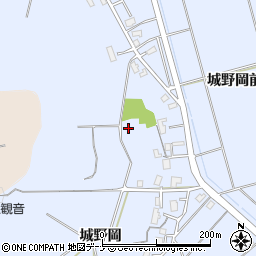 秋田県横手市赤坂城野岡周辺の地図