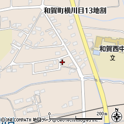 岩手県北上市和賀町横川目１３地割36周辺の地図