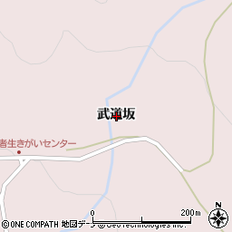 岩手県奥州市江刺梁川武道坂周辺の地図
