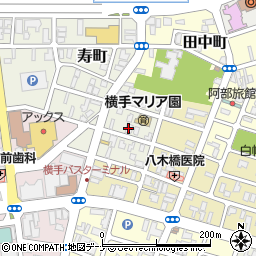 平鹿総合病院医師アパート周辺の地図