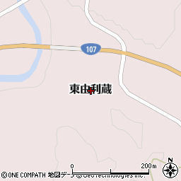 秋田県由利本荘市東由利蔵周辺の地図