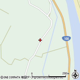 秋田県由利本荘市森子明法136周辺の地図