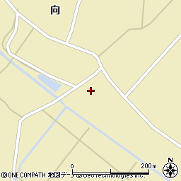 秋田県横手市大雄袋谷地周辺の地図
