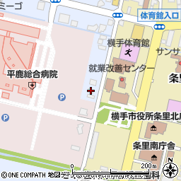 秋田県横手市横手町四ノ口124周辺の地図