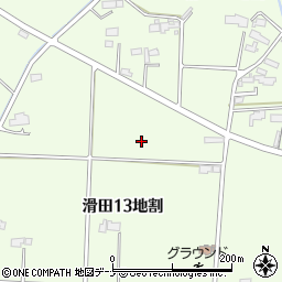 岩手県北上市滑田周辺の地図