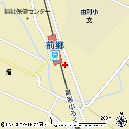 秋田県由利本荘市前郷家岸68-9周辺の地図