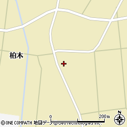秋田県横手市大雄柏木周辺の地図