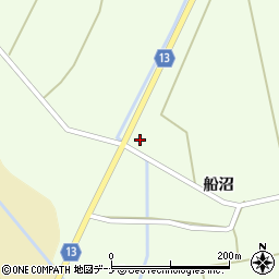 秋田県横手市雄物川町薄井船沼東周辺の地図