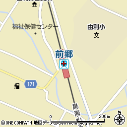 前郷駅周辺の地図