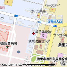 秋田県横手市横手町四ノ口85周辺の地図