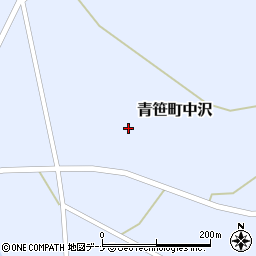 岩手県遠野市青笹町中沢４地割周辺の地図