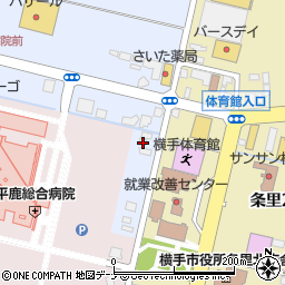 秋田県横手市横手町四ノ口83周辺の地図