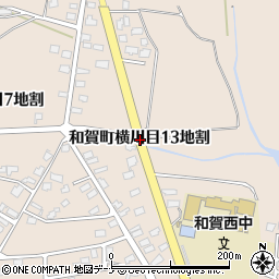 岩手県北上市和賀町横川目１３地割周辺の地図