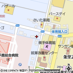 秋田県横手市横手町四ノ口45周辺の地図