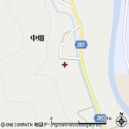 秋田県由利本荘市町村中畑30周辺の地図
