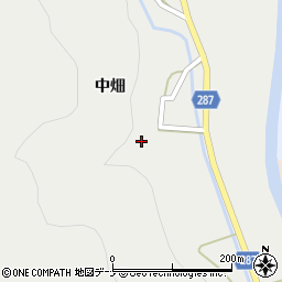 秋田県由利本荘市町村中畑23周辺の地図