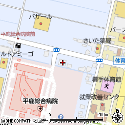 秋田県横手市横手町四ノ口52周辺の地図
