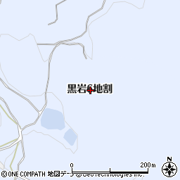 岩手県北上市黒岩６地割周辺の地図