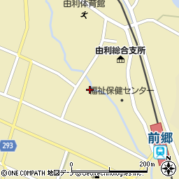 秋田県由利本荘市前郷周辺の地図