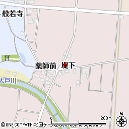 秋田県横手市清水町新田堤下175周辺の地図