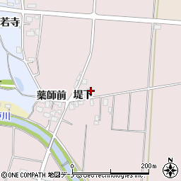 秋田県横手市清水町新田堤下94周辺の地図