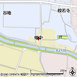 秋田県横手市平鹿町下吉田畑中周辺の地図