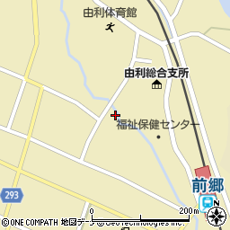 秋田県由利本荘市前郷家岸上堤56周辺の地図