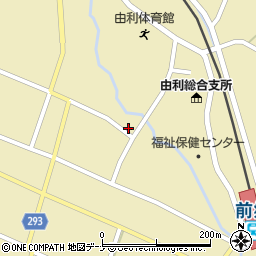 秋田県由利本荘市前郷家岸上堤29周辺の地図