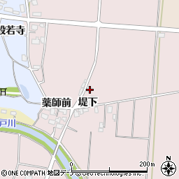 秋田県横手市清水町新田堤下157周辺の地図