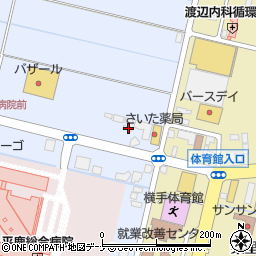秋田県横手市横手町四ノ口38周辺の地図