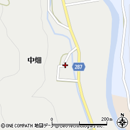秋田県由利本荘市町村中畑18周辺の地図