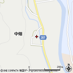 秋田県由利本荘市町村中畑17周辺の地図