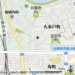 秋田県横手市大水戸町8周辺の地図