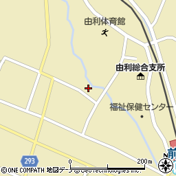 秋田県由利本荘市前郷家岸上堤26周辺の地図