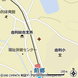 秋田県由利本荘市前郷金神周辺の地図