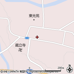 秋田県由利本荘市東由利蔵蔵周辺の地図