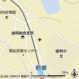 秋田県由利本荘市前郷（金神）周辺の地図